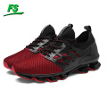 New style trendy brand fly knit running shoes flying woven breathable walking fitness sport shoes